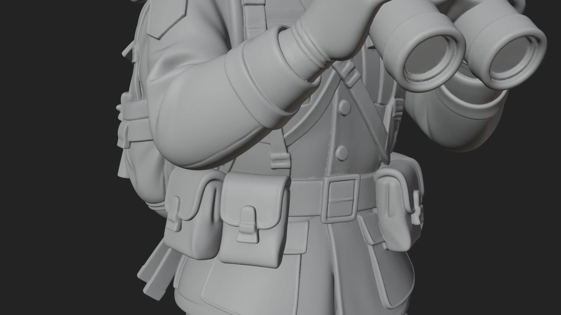 Vintage Soldier Statue Design 7 3D Print Model 3D Model