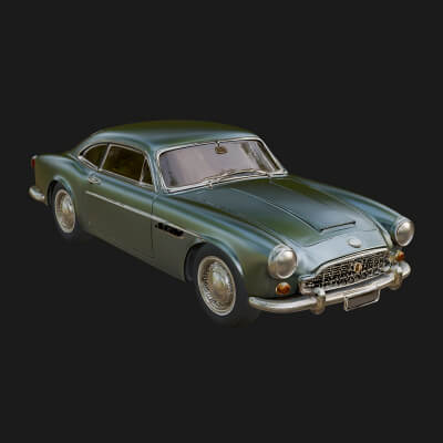 Vintage Sports Coupe Model Design 3 3D Print Model