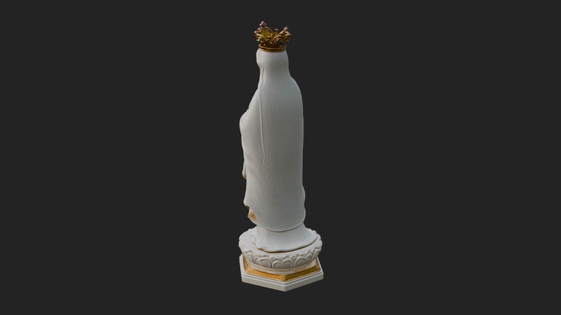 Virgin Mary Statue Design 10 3D Print Model 3D Model
