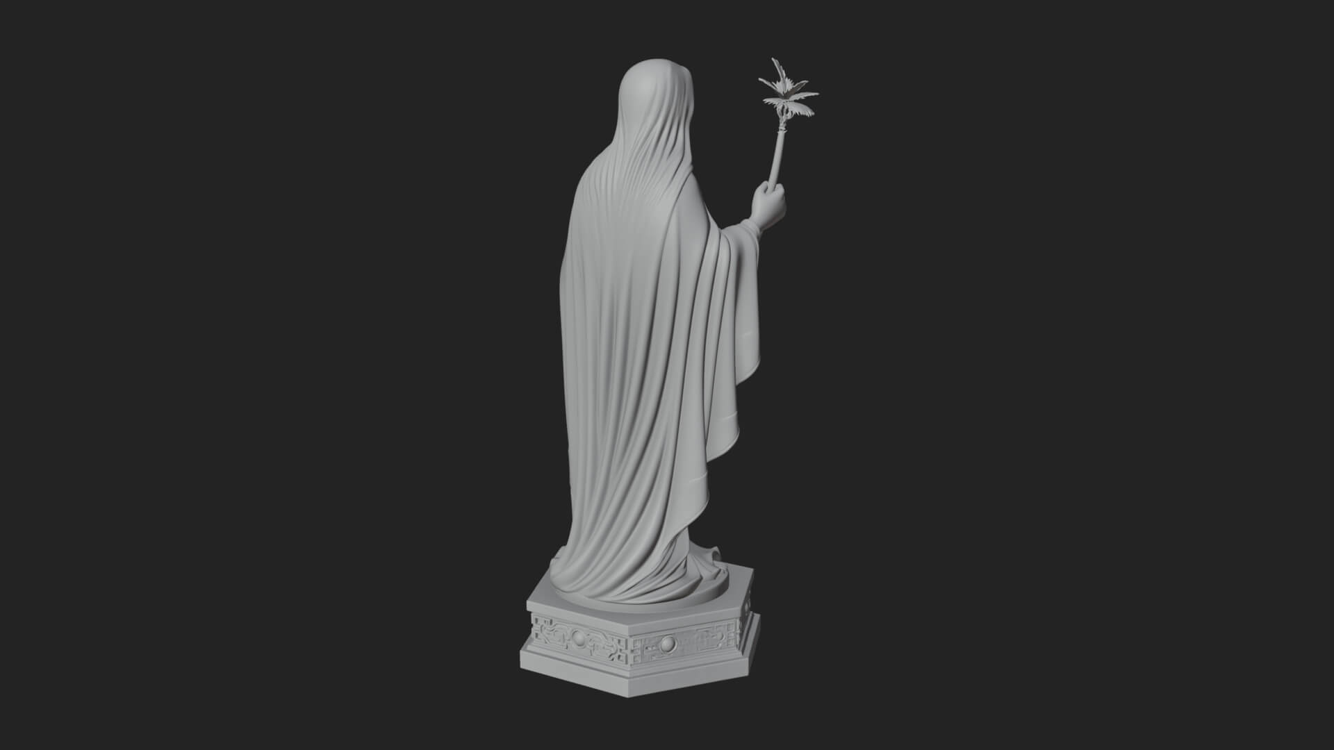 Virgin Mary Statue Design 11 3D Print Model 3D Model