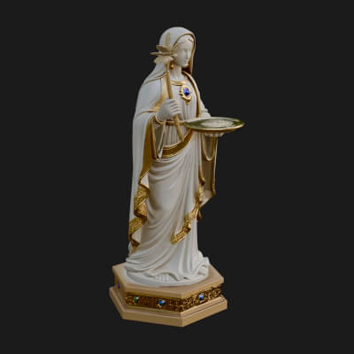 Virgin Mary Statue Design 11 3D Print Model