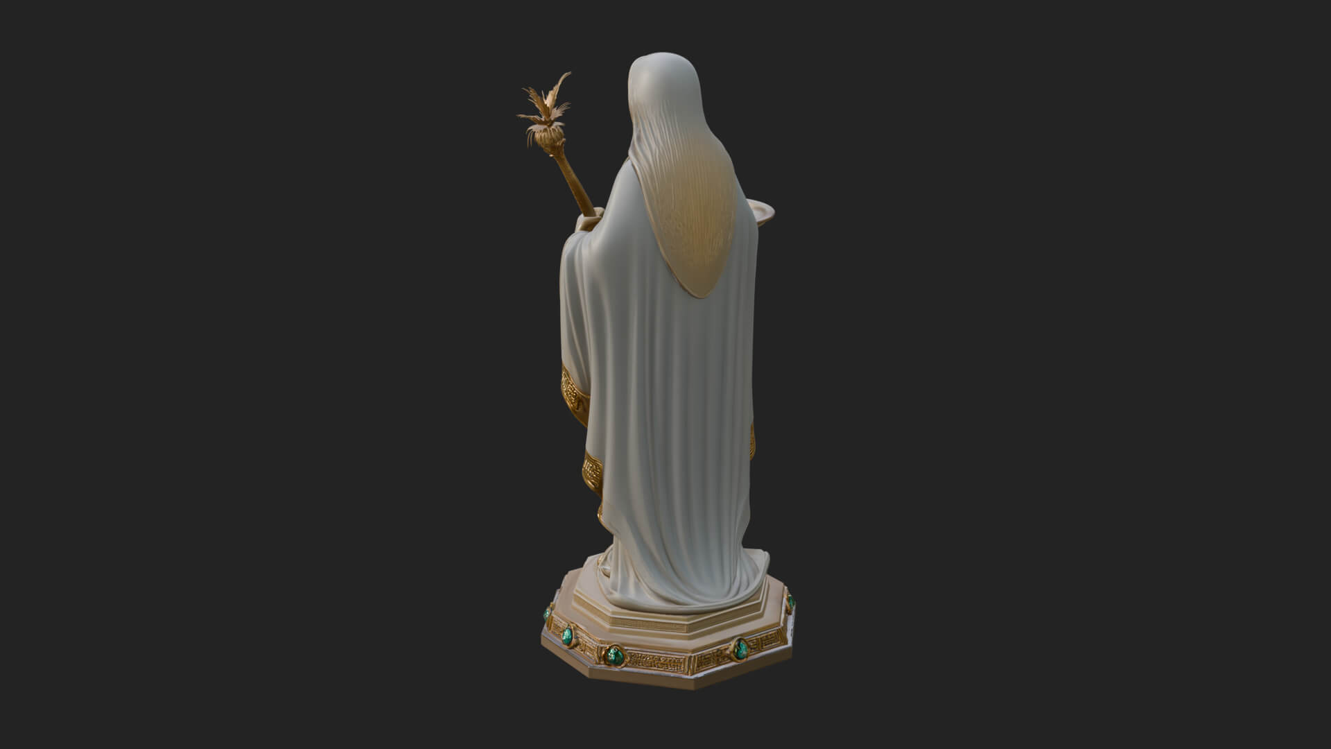 Virgin Mary Statue Design 12 3D Print Model 3D Model