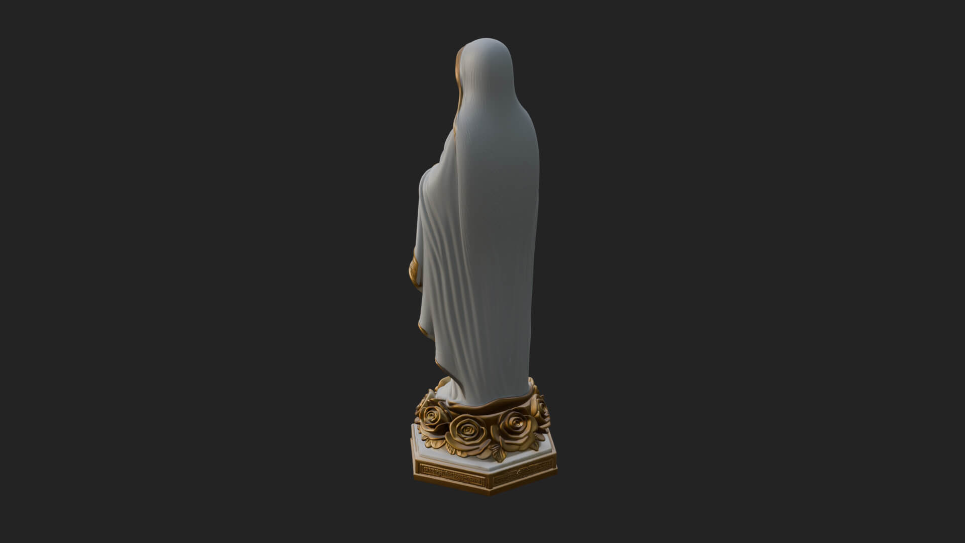 Virgin Mary Statue Design 14 3D Print Model 3D Model