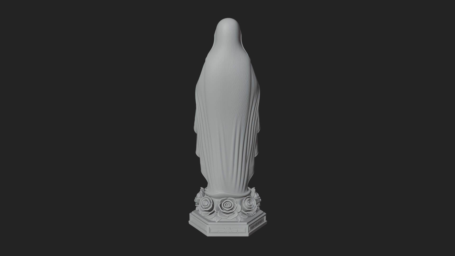 Virgin Mary Statue Design 14 3D Print Model 3D Model