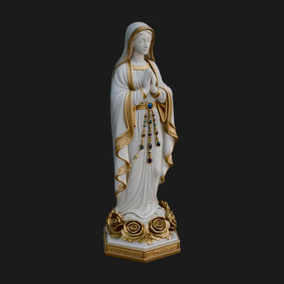 Virgin Mary Statue Design 14 3D Print Model