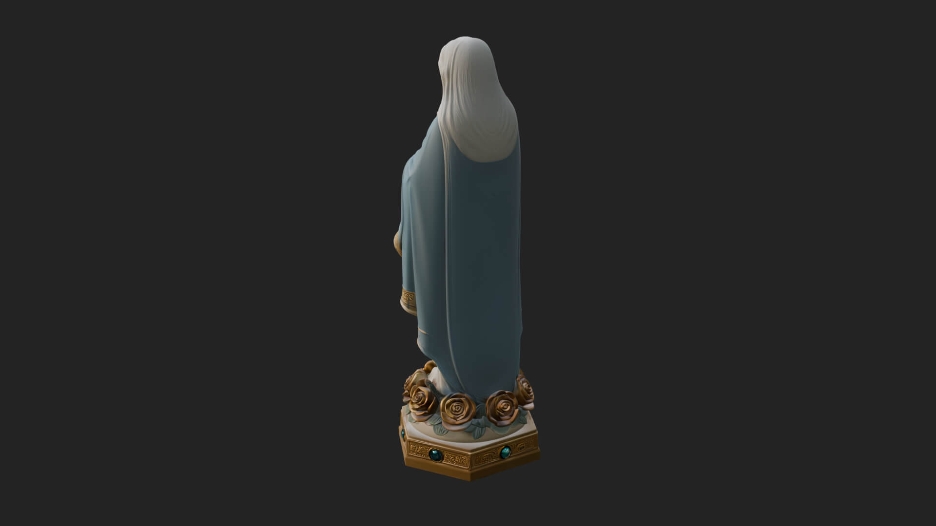 Virgin Mary Statue Design 15 3D Print Model 3D Model