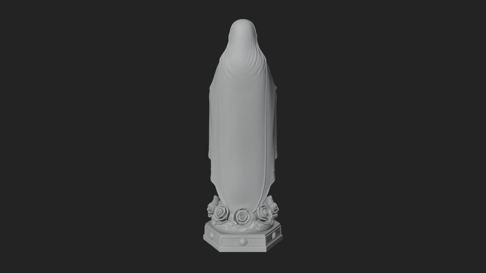 Virgin Mary Statue Design 15 3D Print Model 3D Model