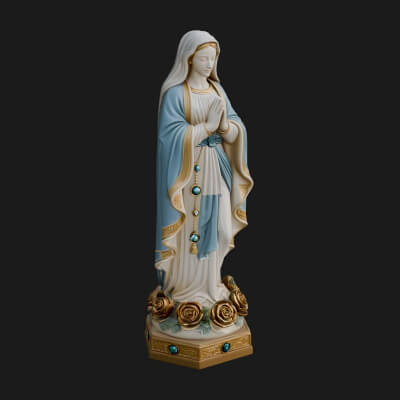 Virgin Mary Statue Design 15 3D Print Model