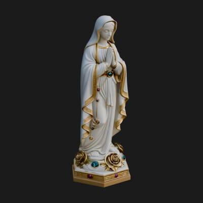 Virgin Mary Statue Design 16 3D Print Model