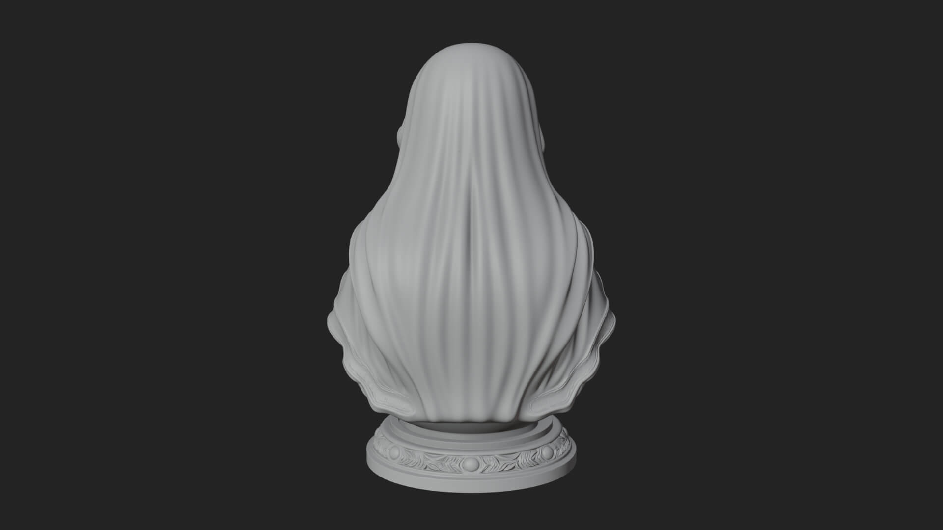 Virgin Mary Statue Design 3 3D Print Model 3D Model