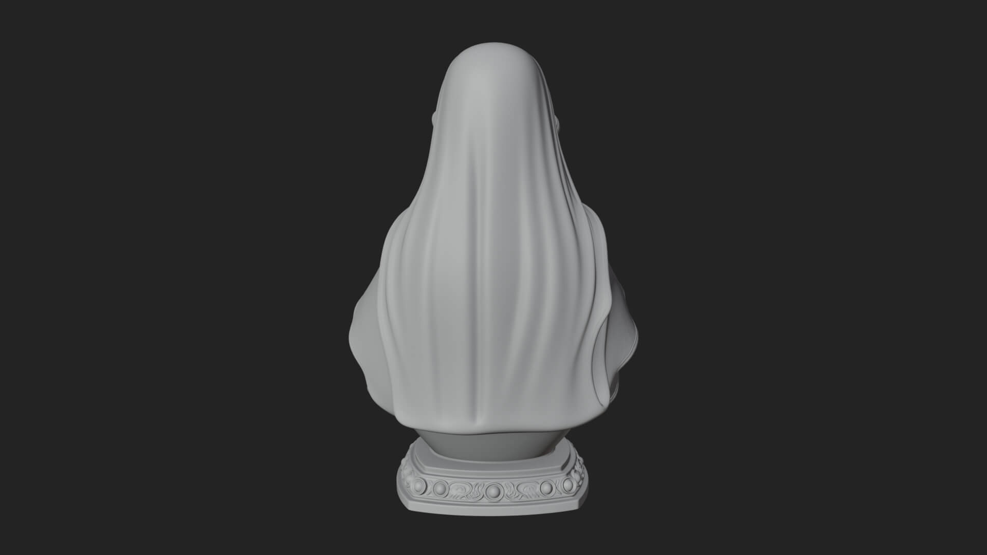Virgin Mary Statue Design 4 3D Print Model 3D Model