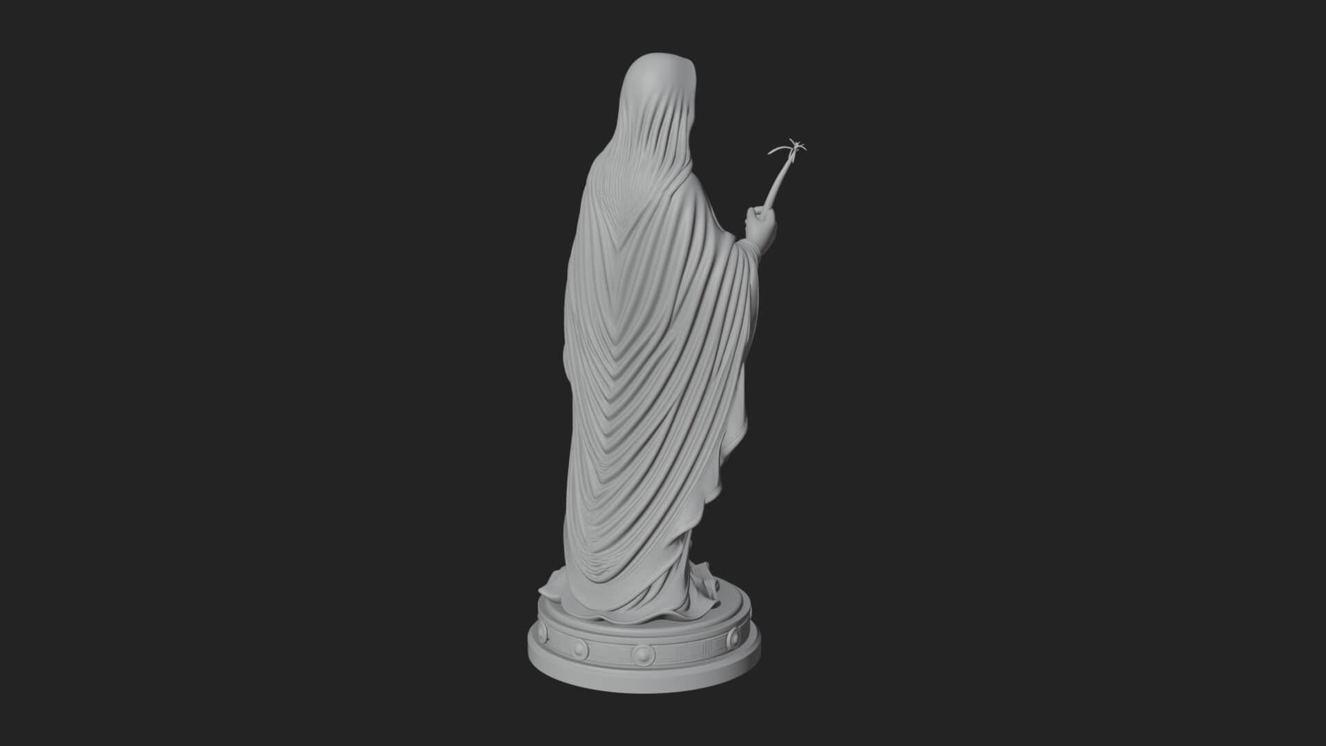 Virgin Mary Statue Design 6 3D Print Model 3D Model