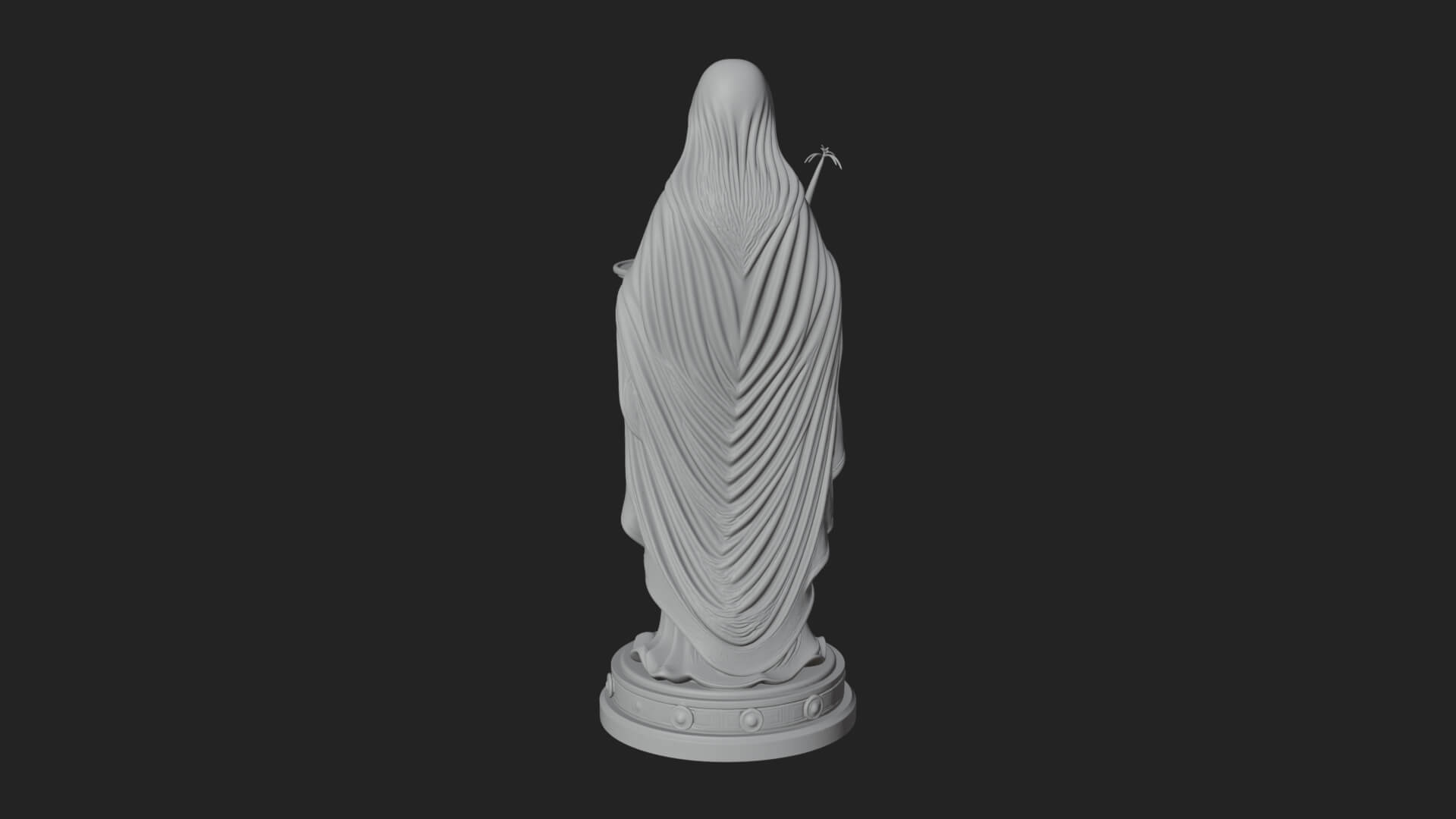 Virgin Mary Statue Design 6 3D Print Model 3D Model