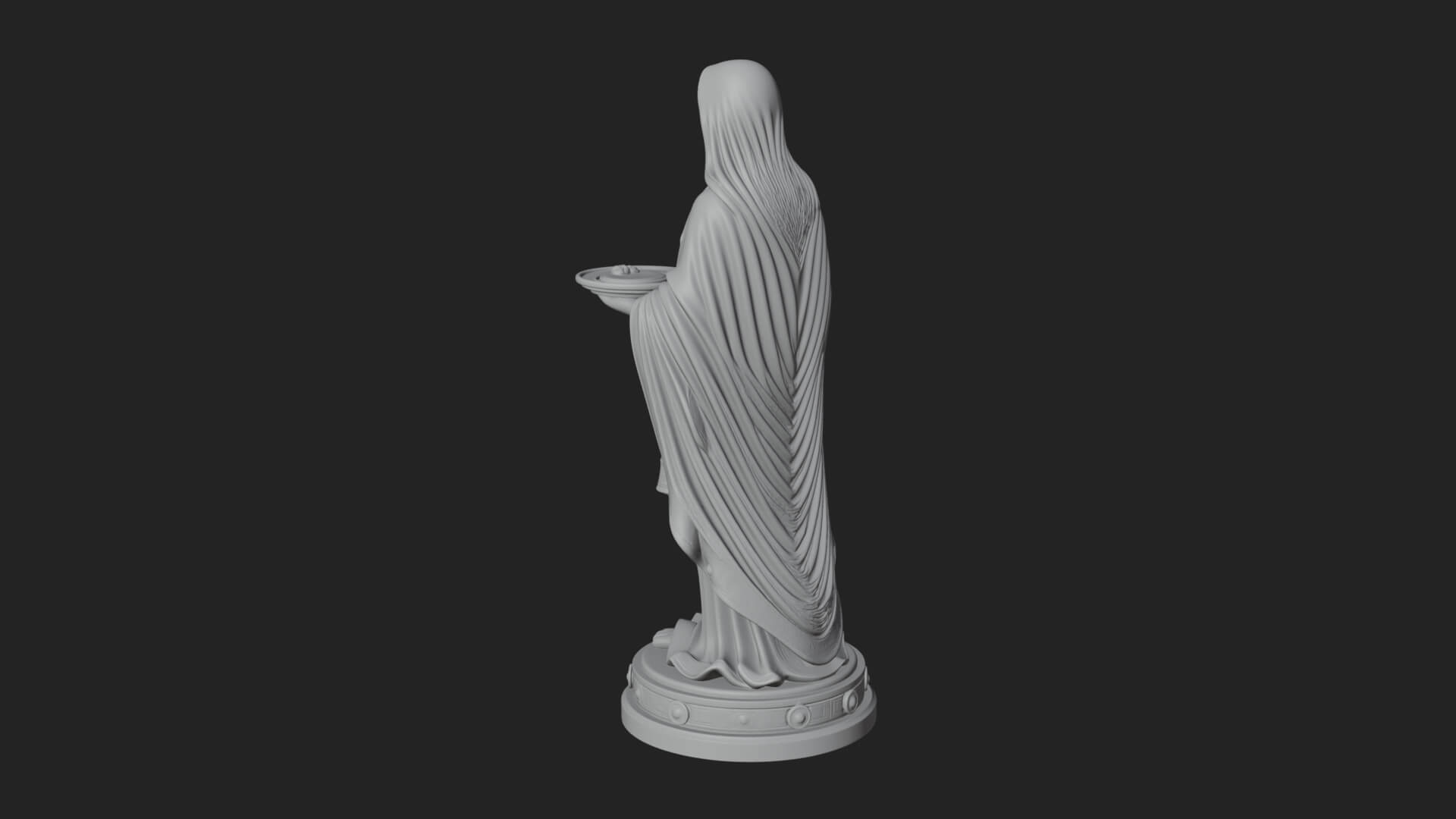Virgin Mary Statue Design 6 3D Print Model 3D Model