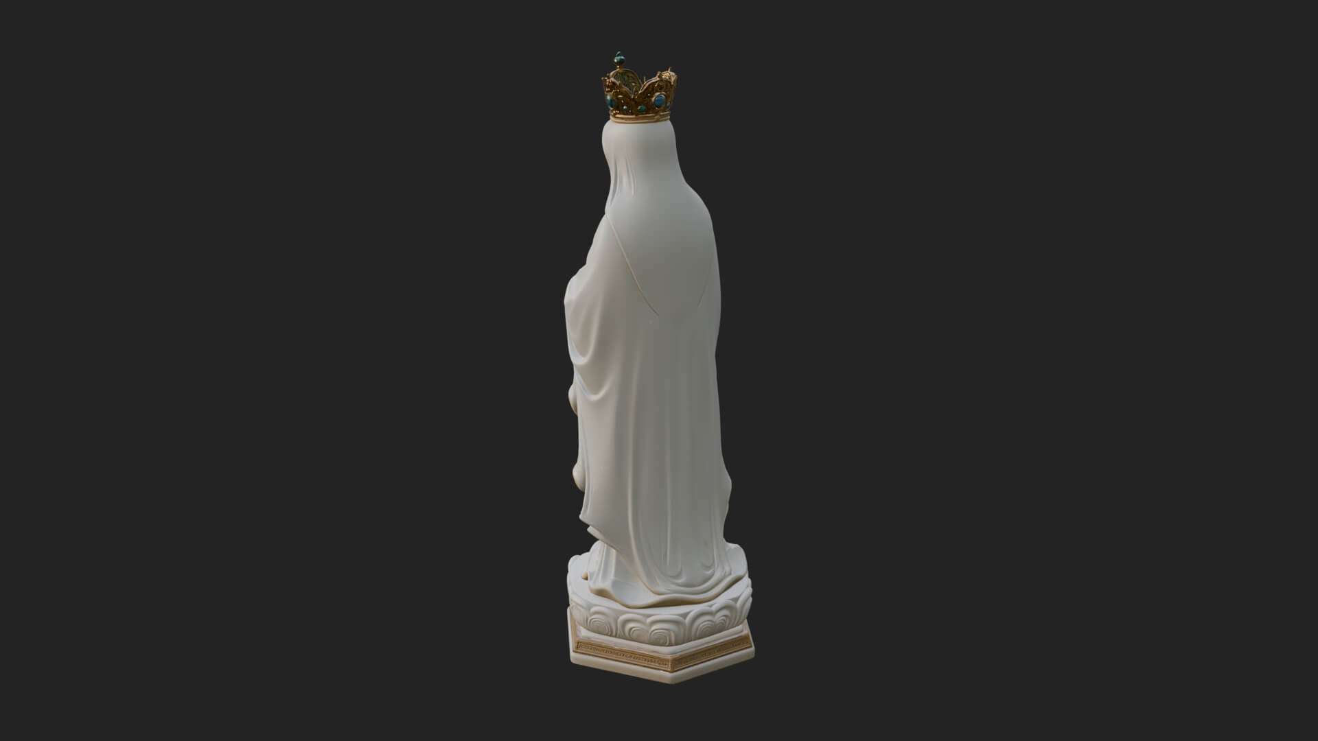 Virgin Mary Statue Design 7 3D Print Model 3D Model