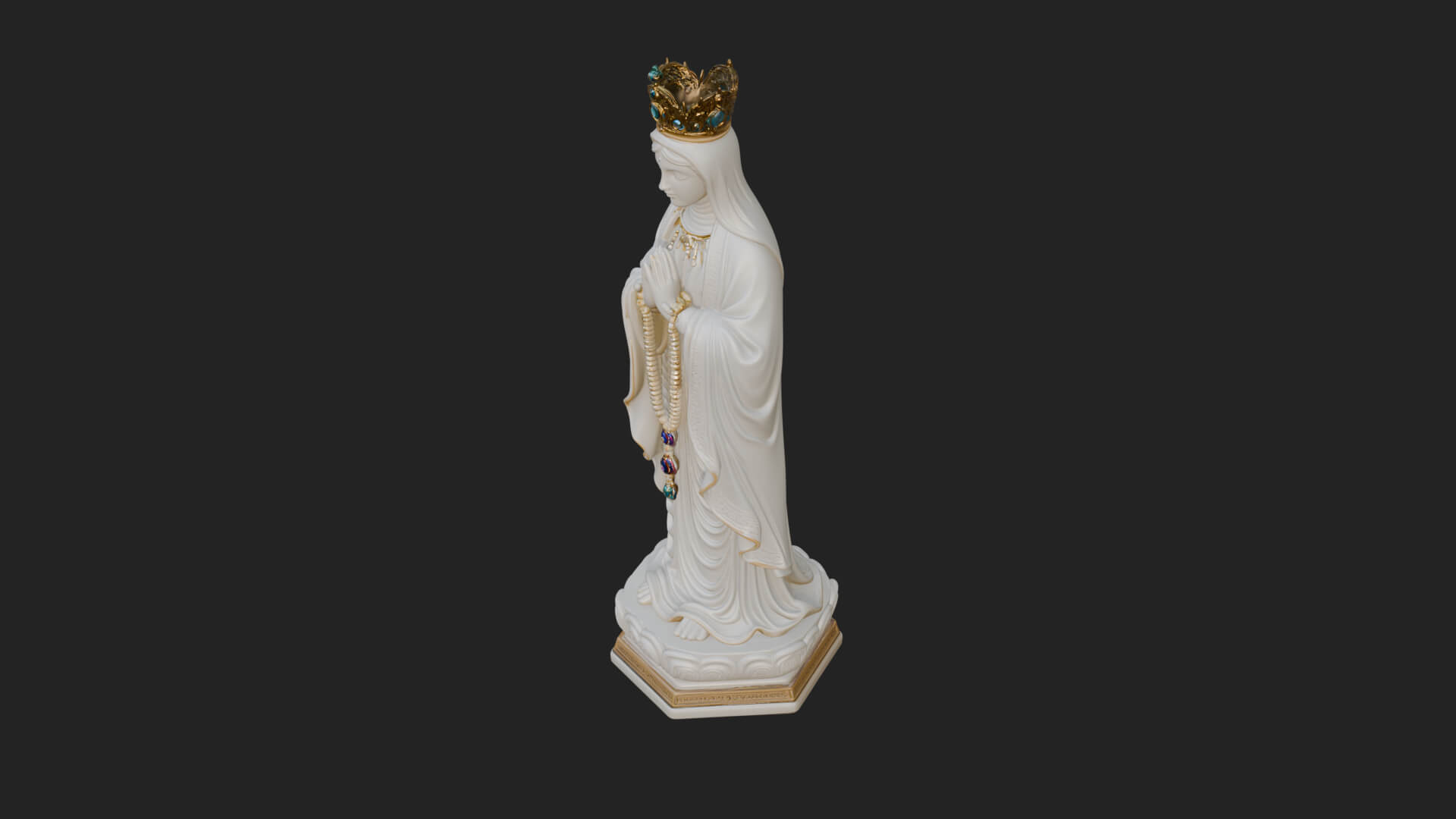 Virgin Mary Statue Design 7 3D Print Model 3D Model