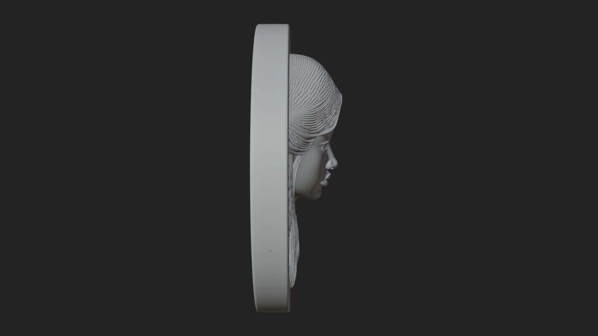 Virgo Zodiac Relief Medallion Pendant Design 8 3D Print Mode 3D Model