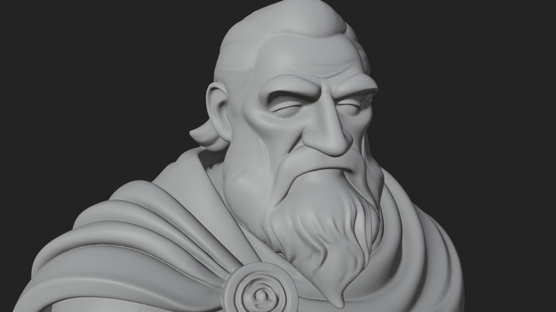 Walking Greek Philosopher Statue Design 4 3D Print Model 3D Model