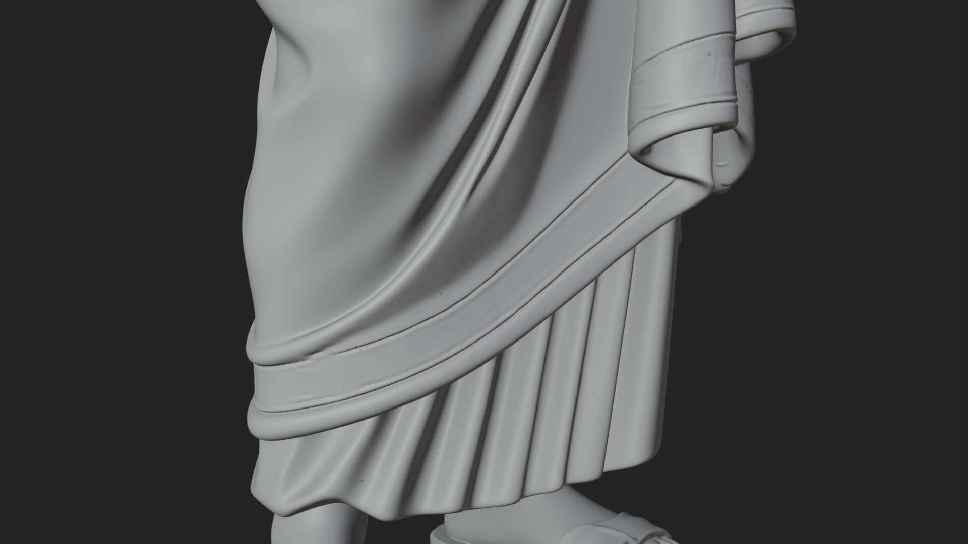 Walking Greek Philosopher Statue Design 5 3D Print Model 3D Model