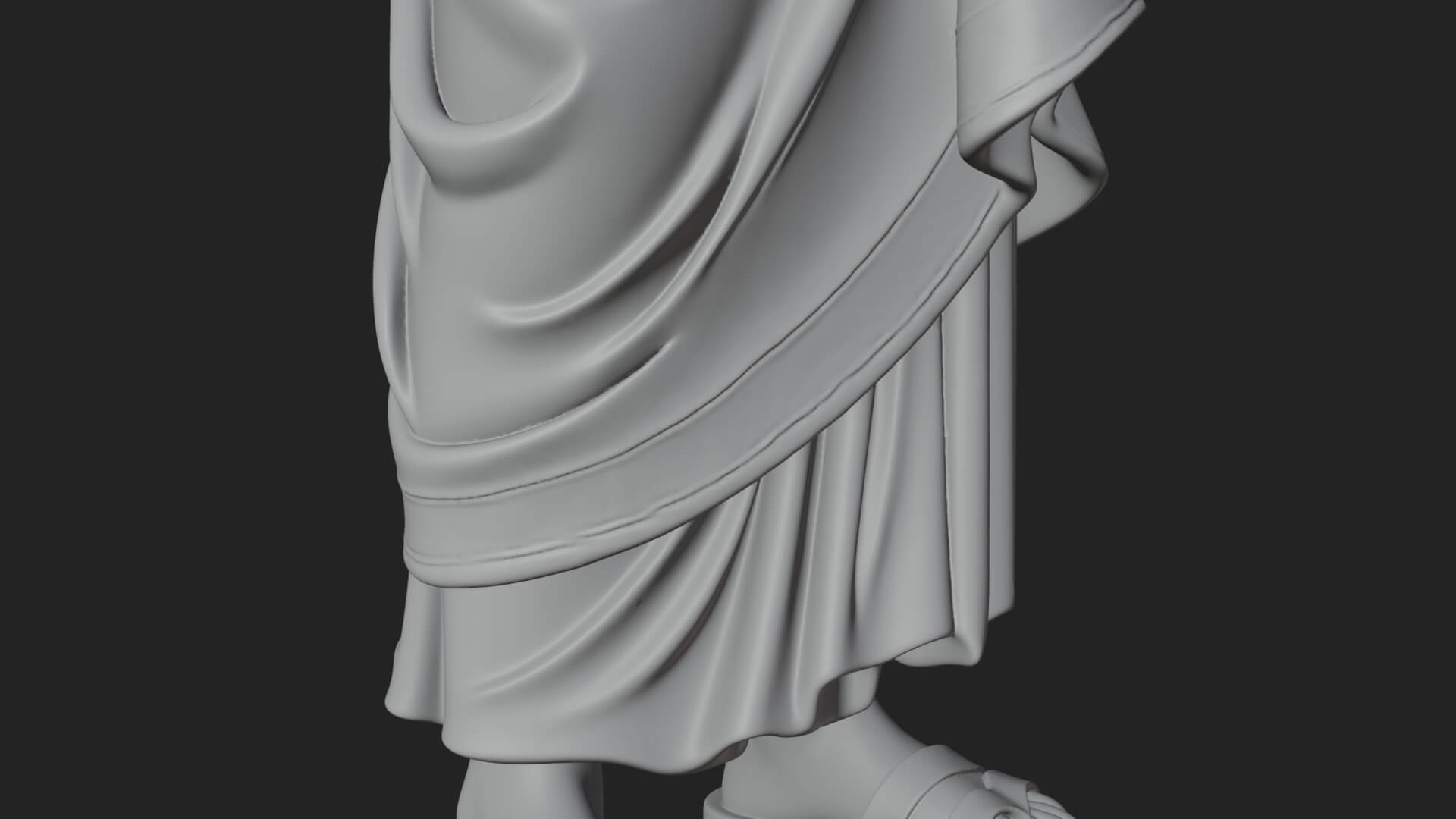 Walking Greek Philosopher Statue Design 7 3D Print Model 3D Model