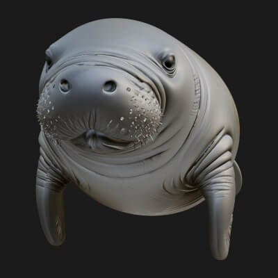 Walrus Statue Design 1 3D Print Model