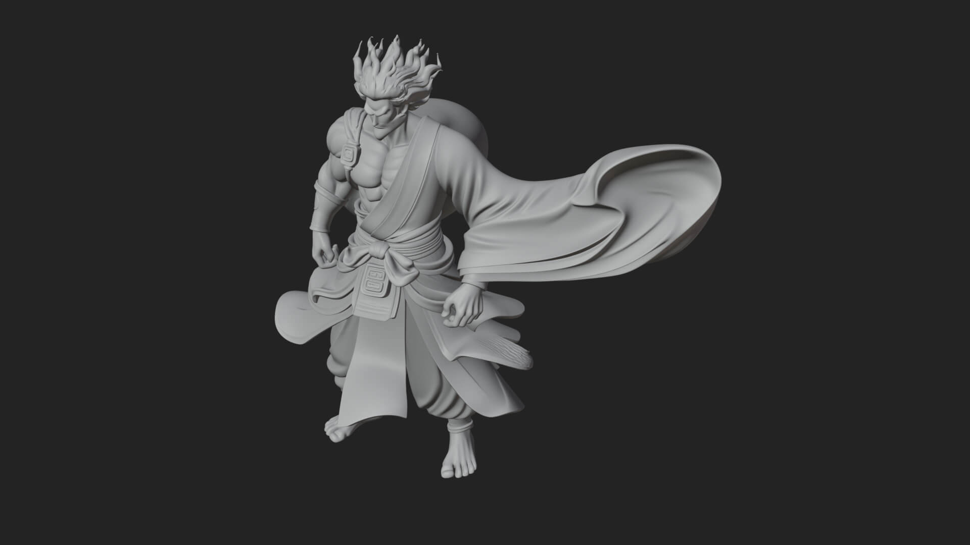 Wanderer with Sack Statue Design 1 3D Print Model 3D Model