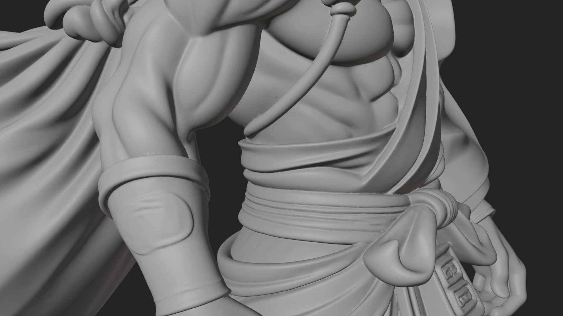 Wanderer with Sack Statue Design 1 3D Print Model 3D Model