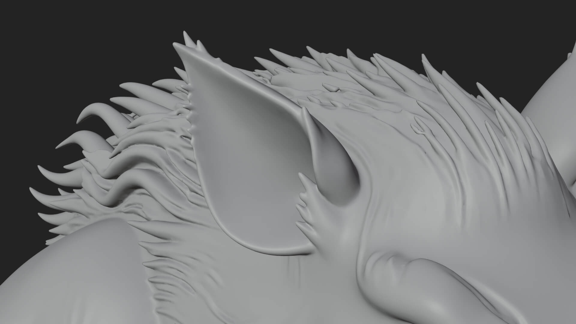 Warrior with Boar Head Statue Design 3 3D Print Model 3D Model