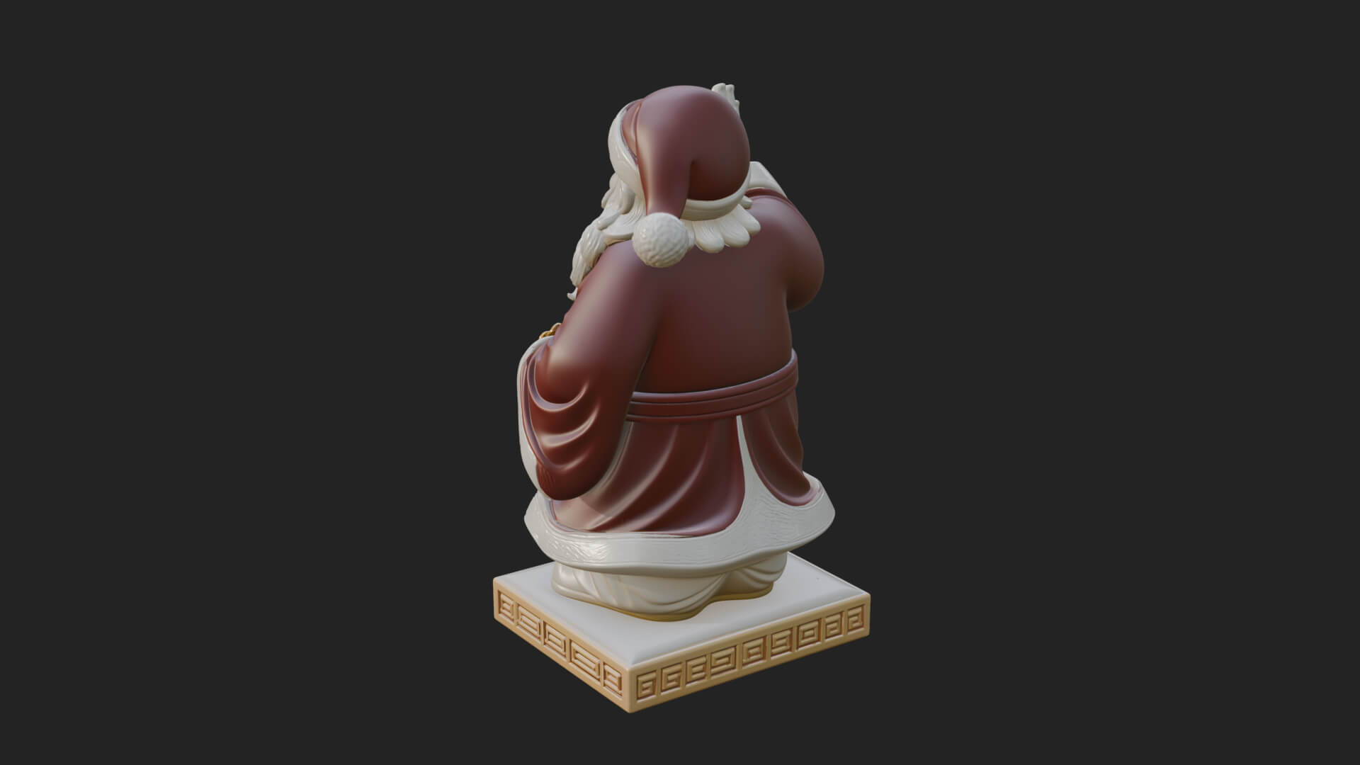 Waving Hand Santa Statue Design 3 3D Print Model 3D Model