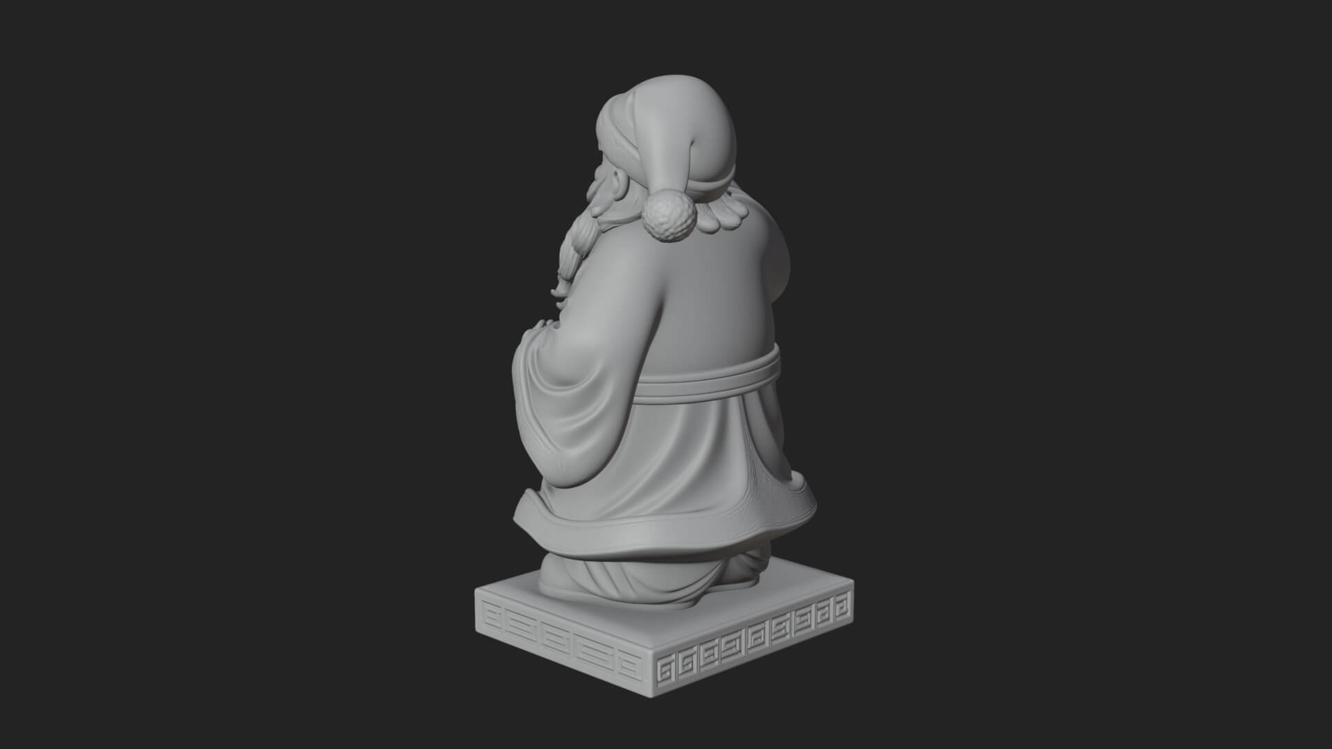 Waving Hand Santa Statue Design 3 3D Print Model 3D Model