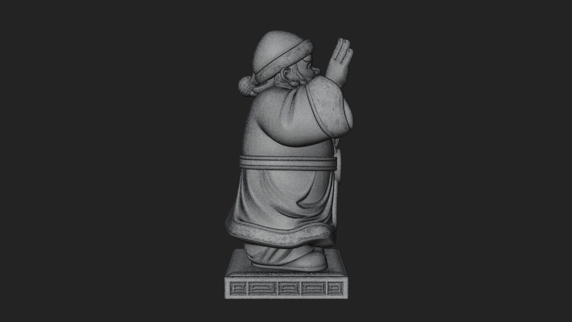 Waving Hand Santa Statue Design 3 3D Print Model 3D Model