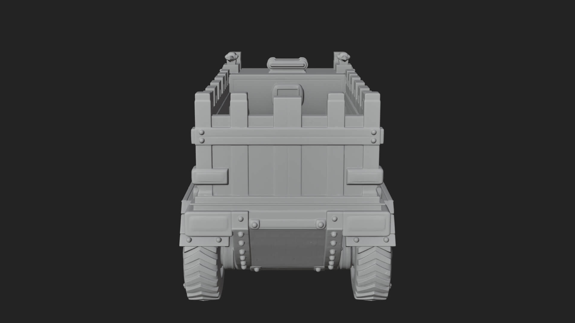 Wheeled Battering Ram Model Design 1 3D Print Model 3D Model