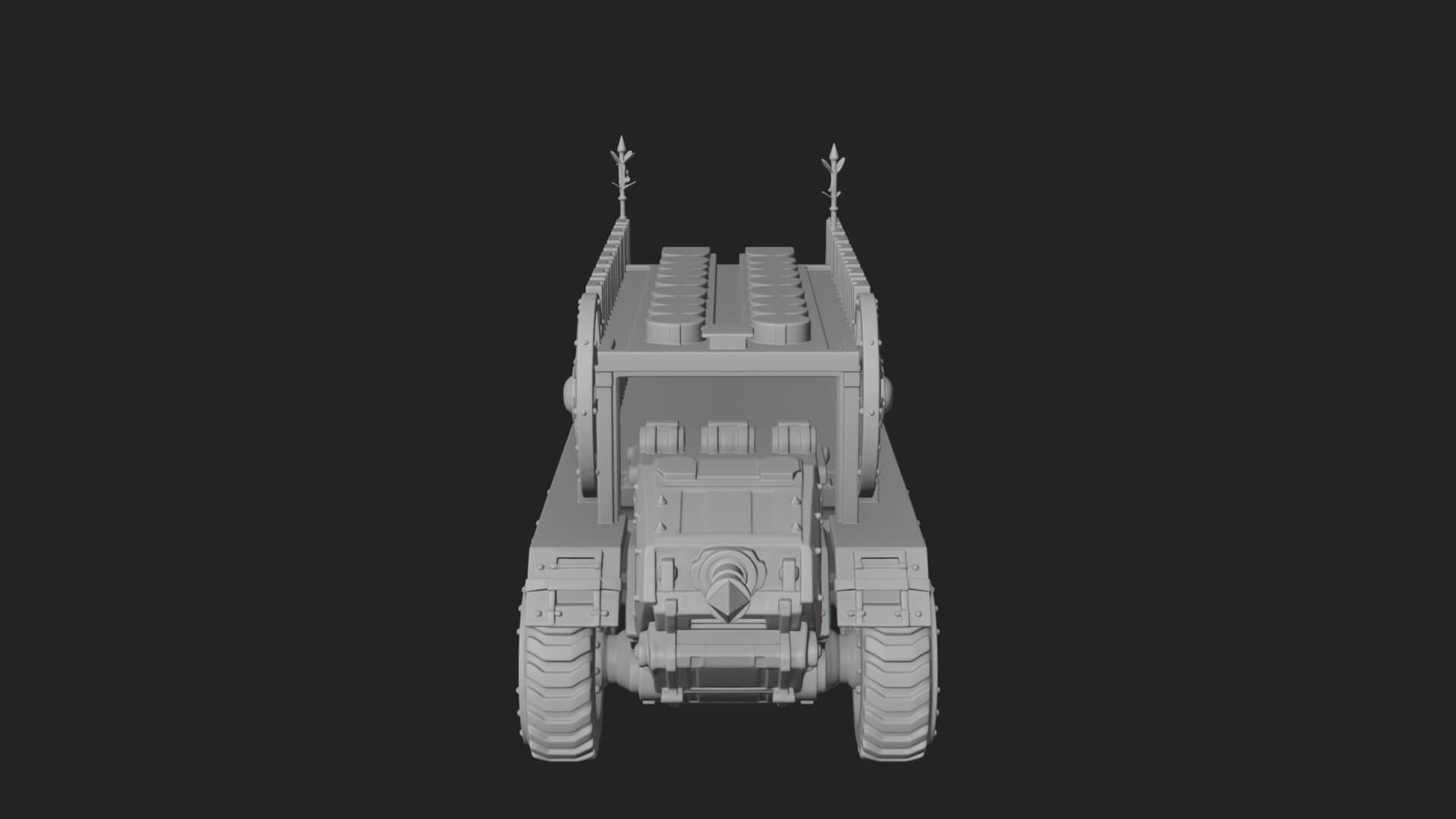 Wheeled Battering Ram Model Design 3 3D Print Model 3D Model