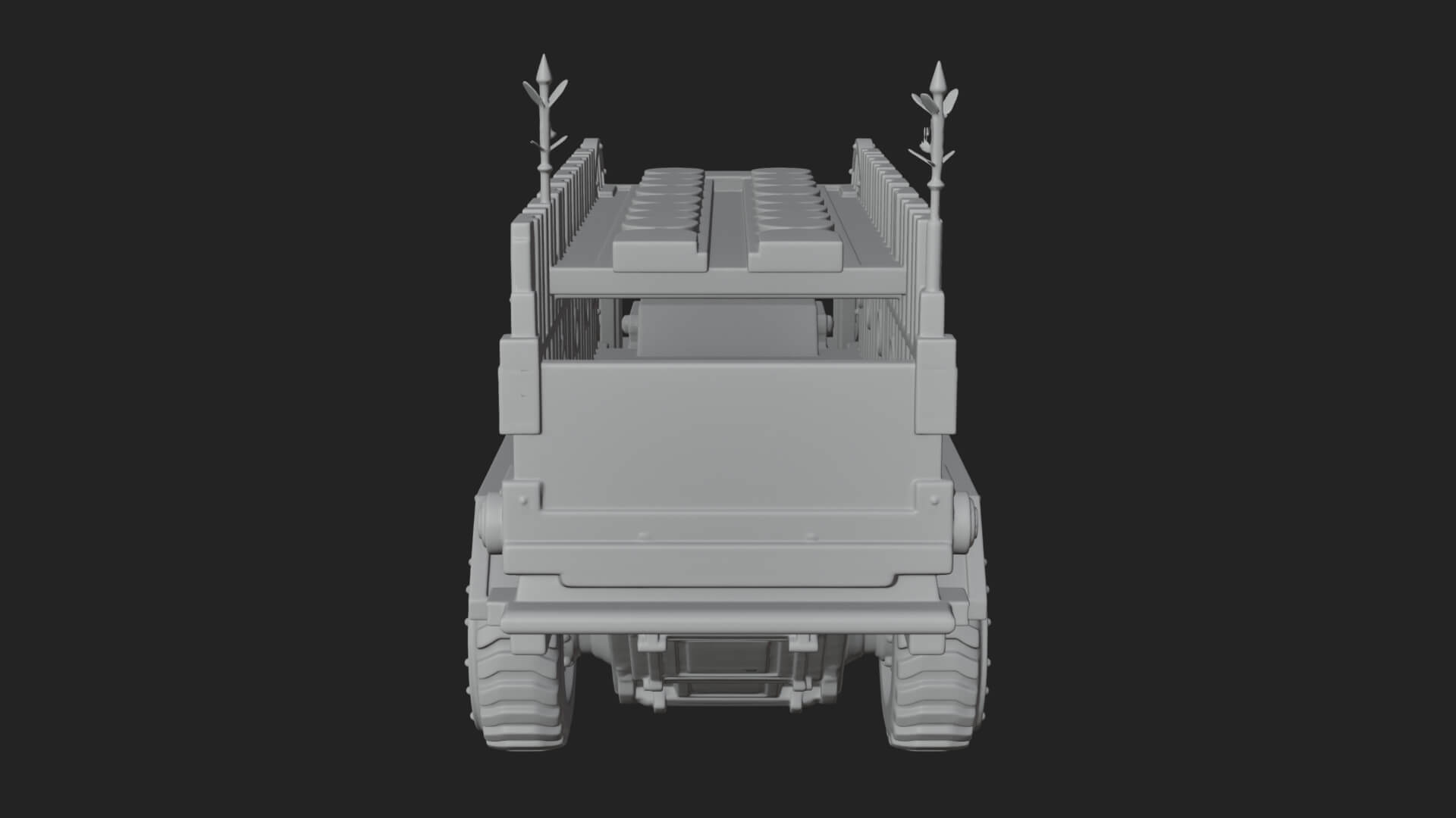 Wheeled Battering Ram Model Design 3 3D Print Model 3D Model