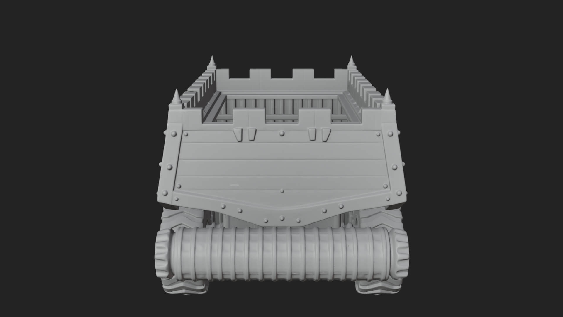 Wheeled Battering Ram Model Design 4 3D Print Model 3D Model