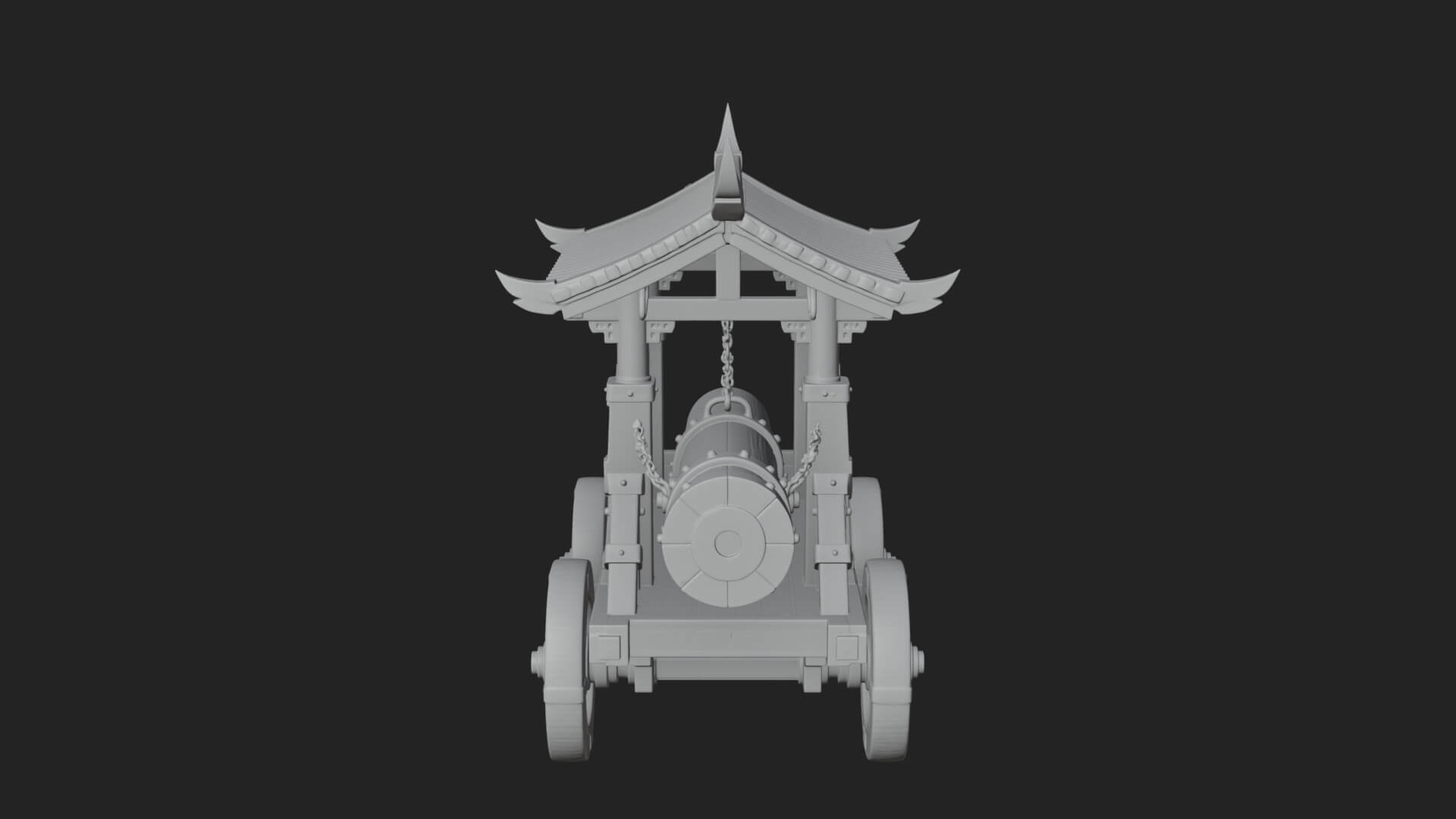 Wheeled Battering Ram Model Design 5 3D Print Model 3D Model
