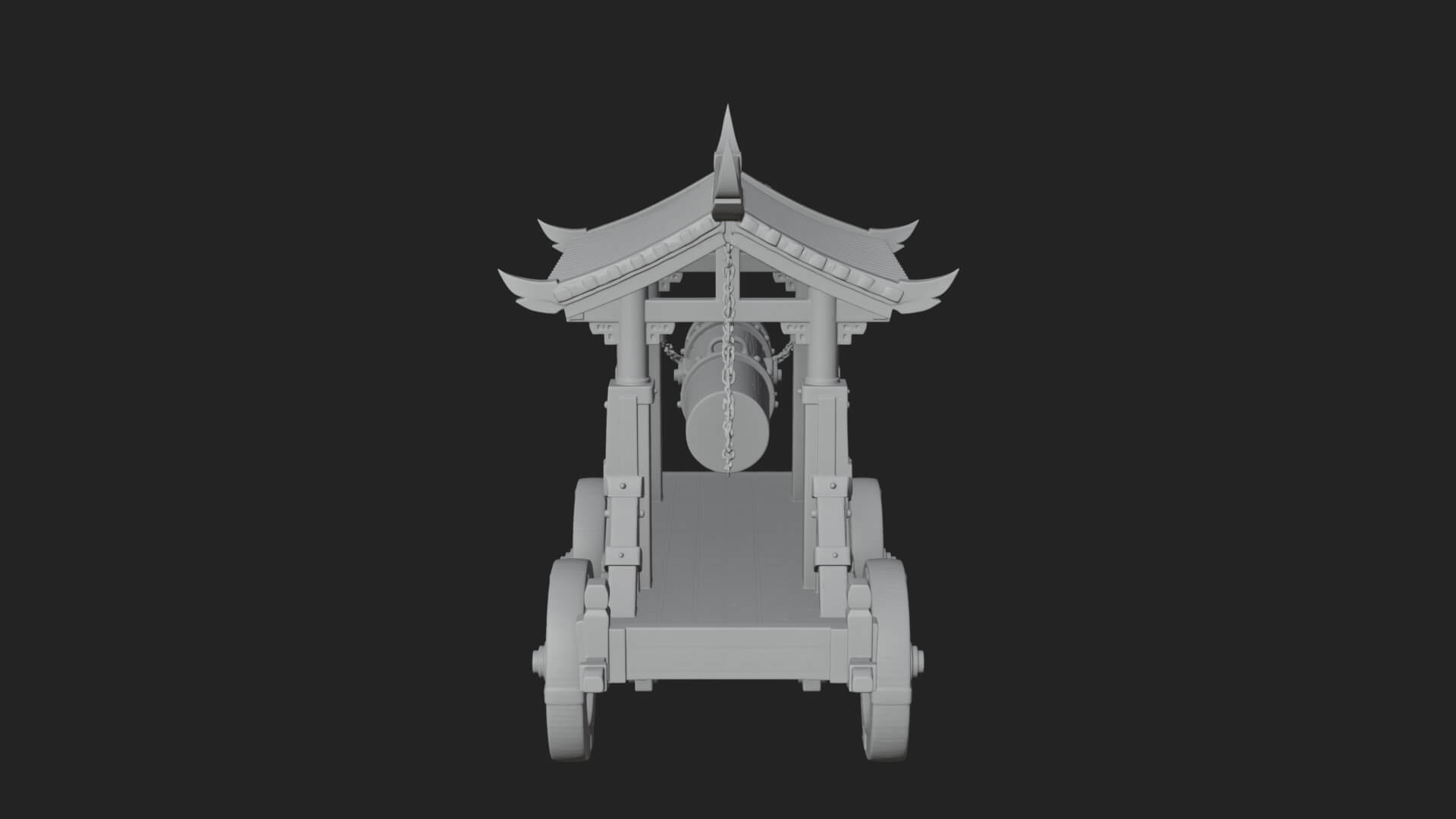 Wheeled Battering Ram Model Design 5 3D Print Model 3D Model