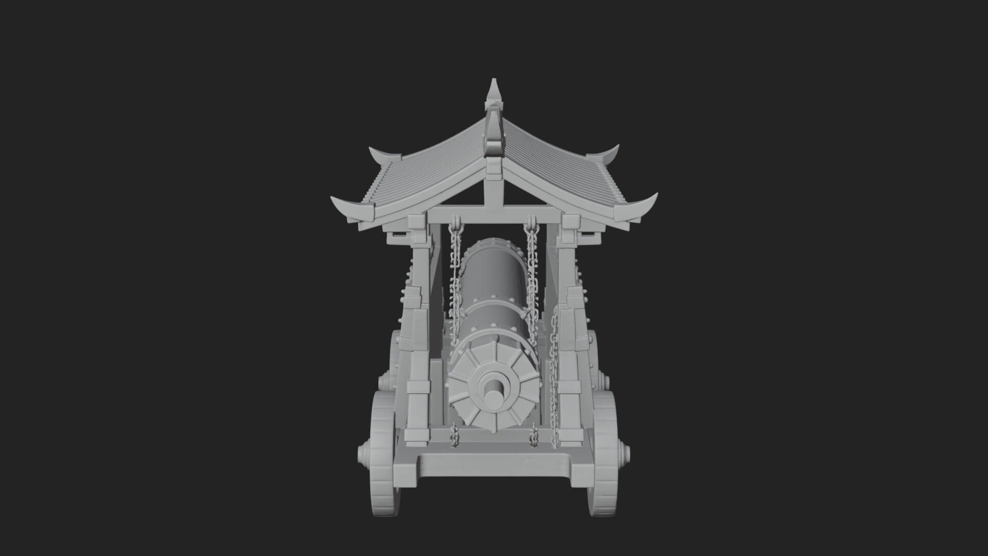 Wheeled Battering Ram Model Design 6 3D Print Model 3D Model