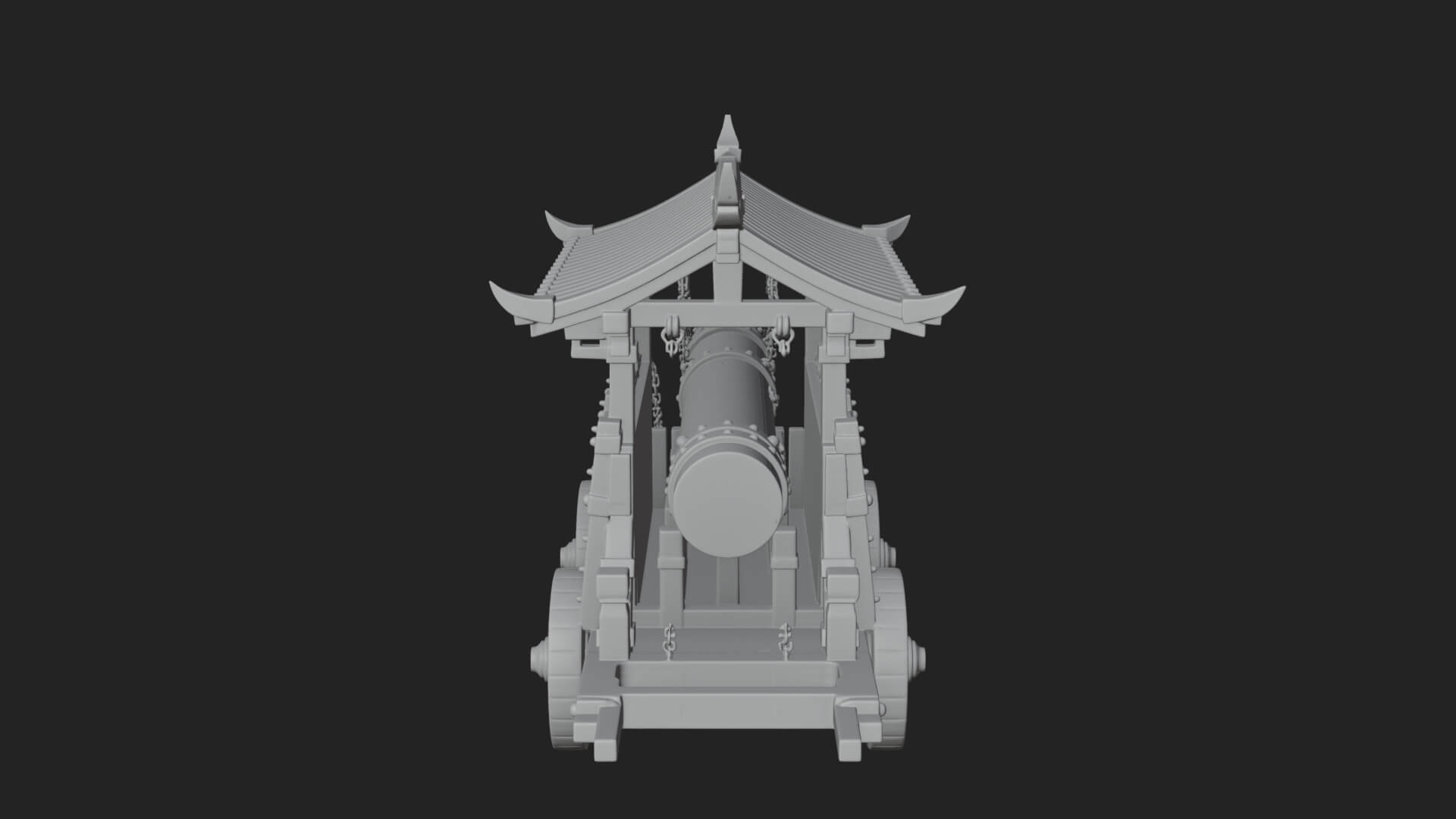 Wheeled Battering Ram Model Design 6 3D Print Model 3D Model