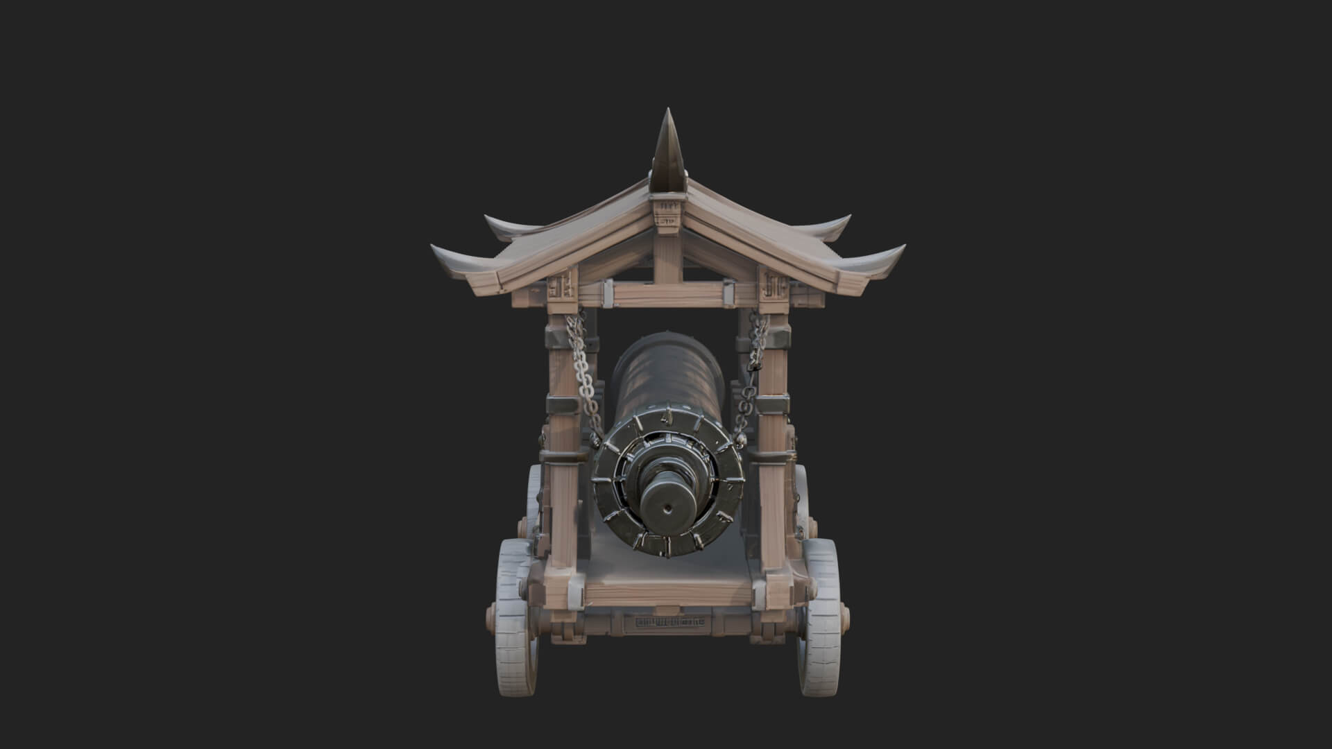 Wheeled Battering Ram Model Design 7 3D Print Model 3D Model