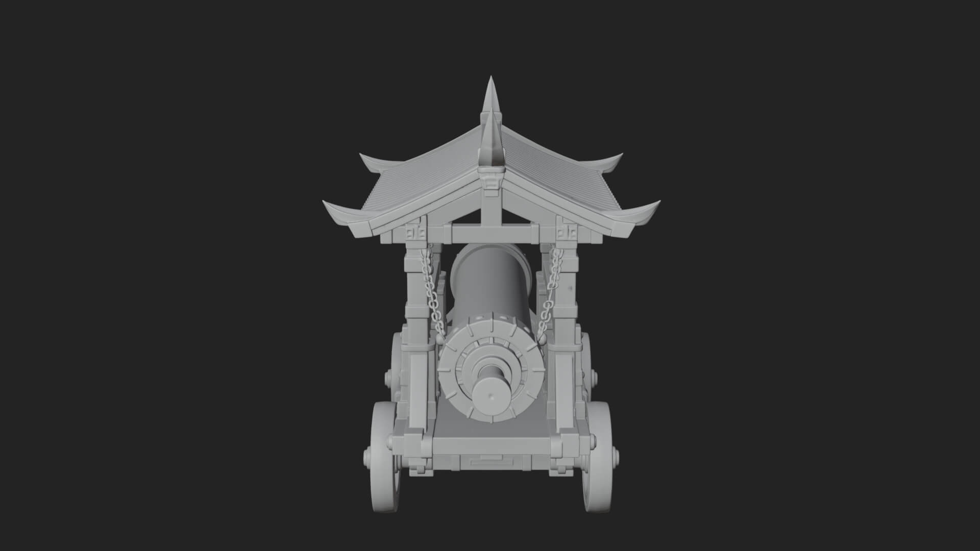 Wheeled Battering Ram Model Design 7 3D Print Model 3D Model