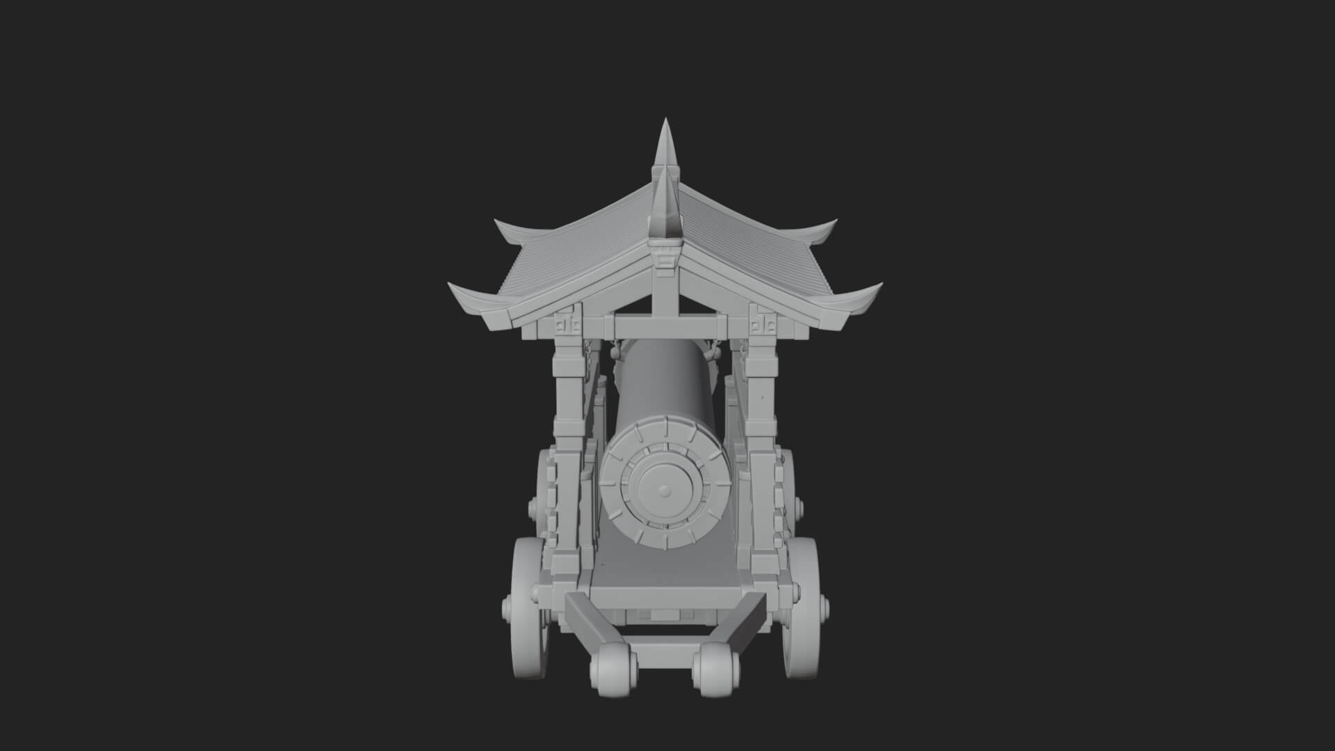 Wheeled Battering Ram Model Design 7 3D Print Model 3D Model