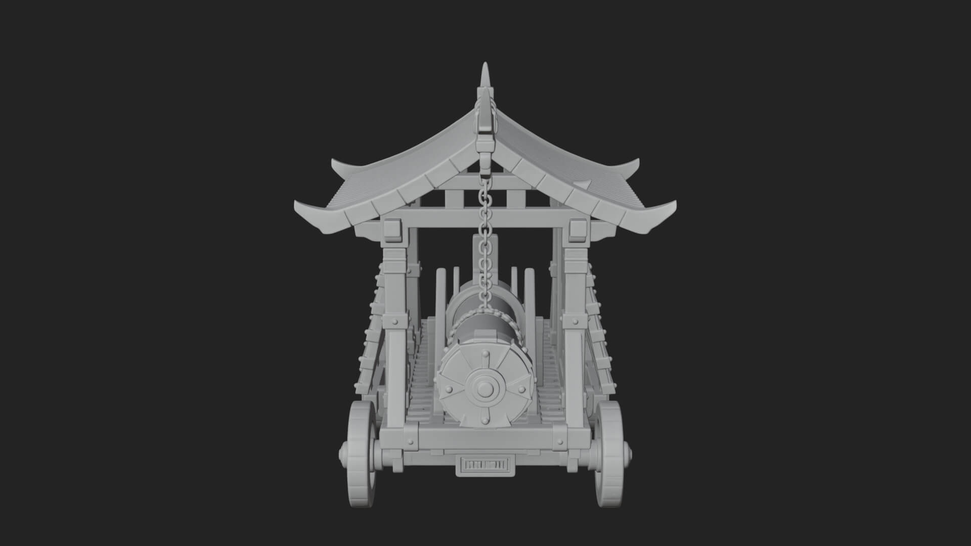 Wheeled Battering Ram Model Design 8 3D Print Model 3D Model