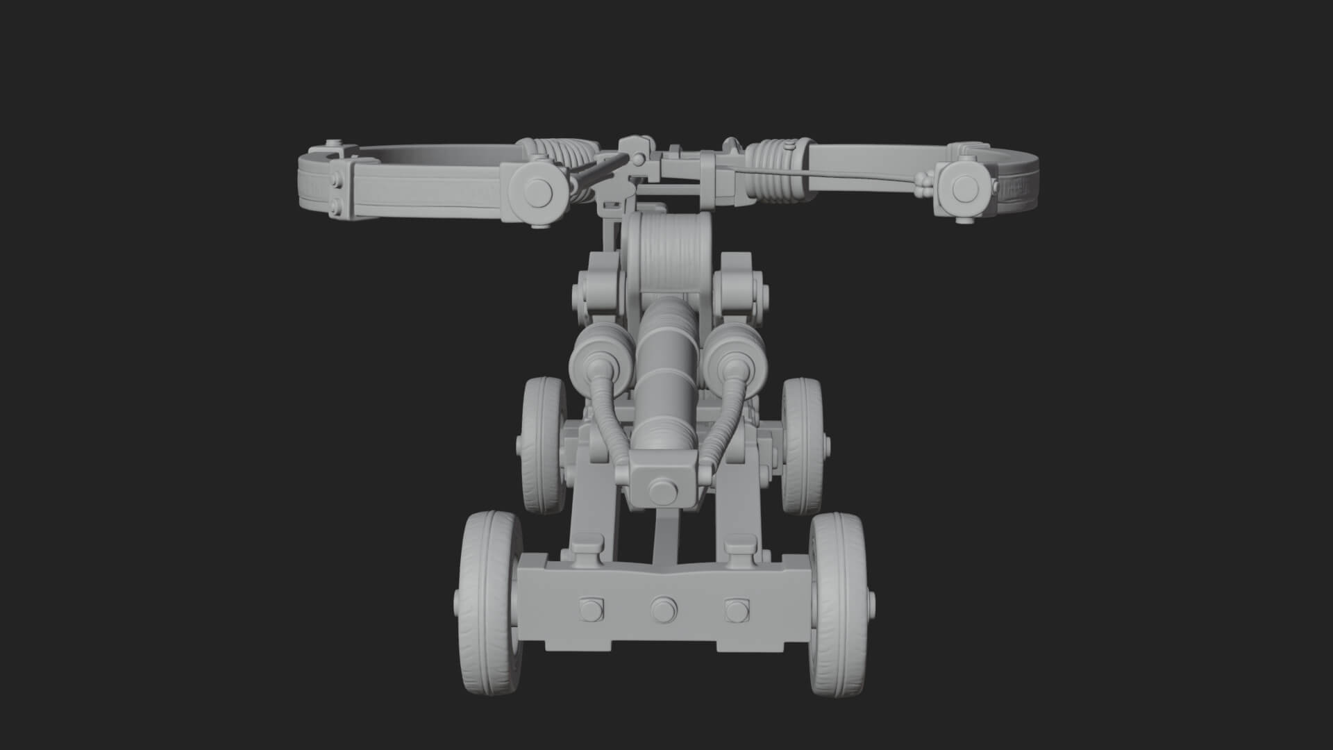 Wheeled Repeating Crossbow Model Design 3 3D Print Model 3D Model