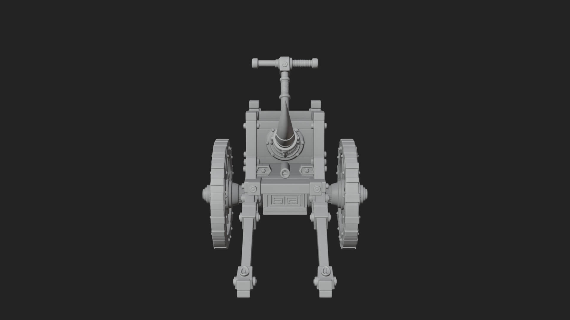 Wheeled Siege Onager Model Design 2 3D Print Model 3D Model