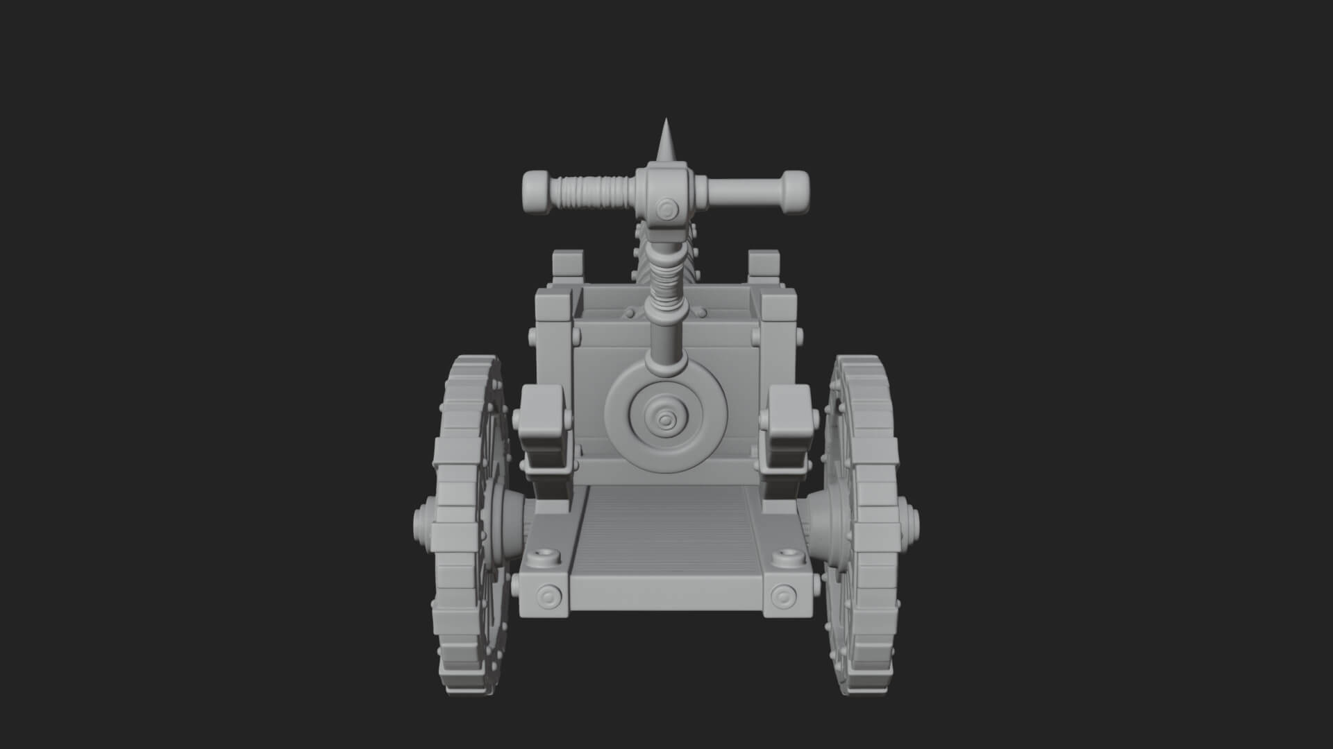 Wheeled Siege Onager Model Design 2 3D Print Model 3D Model