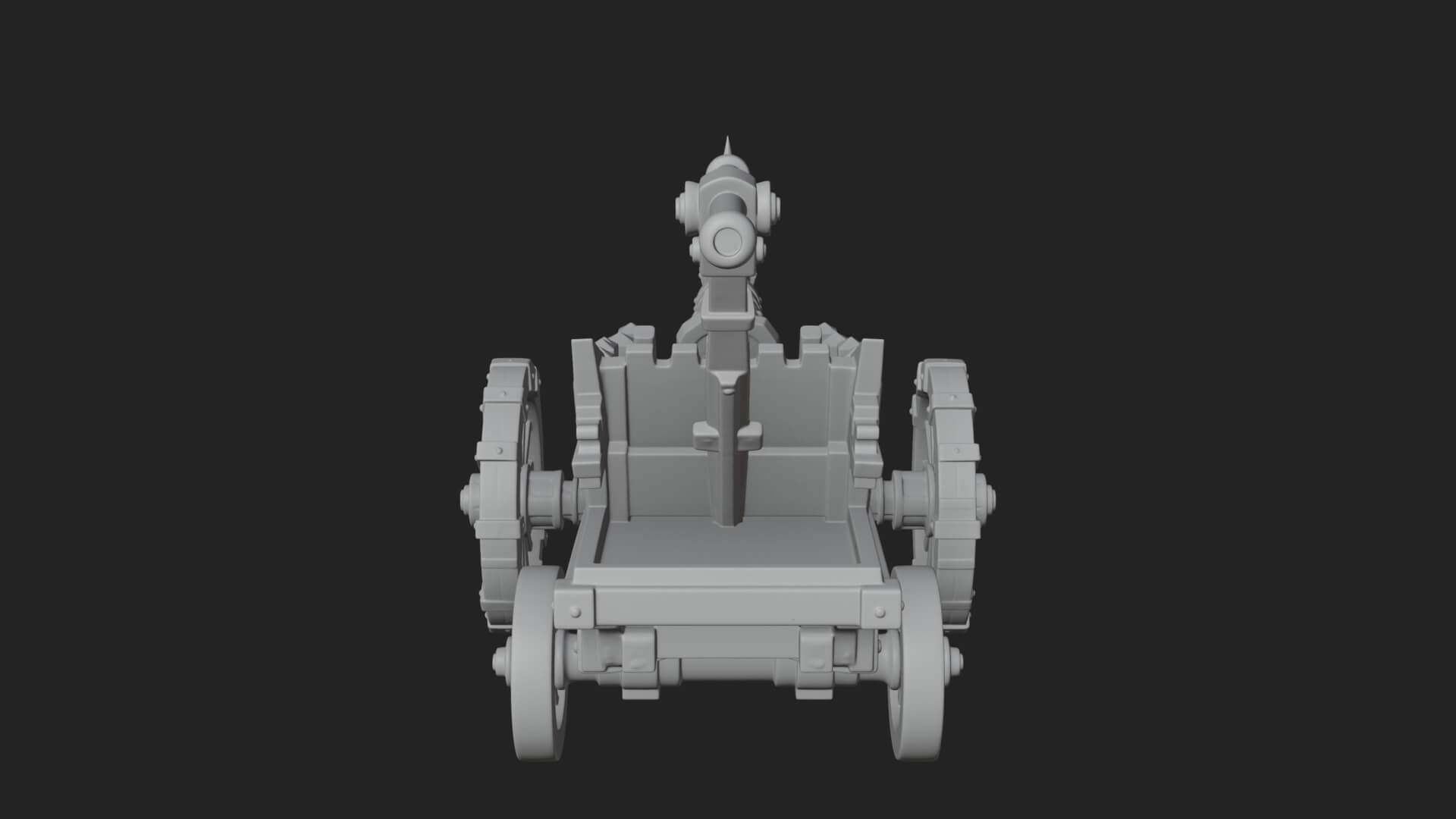 Wheeled Siege Onager Model Design 3 3D Print Model 3D Model