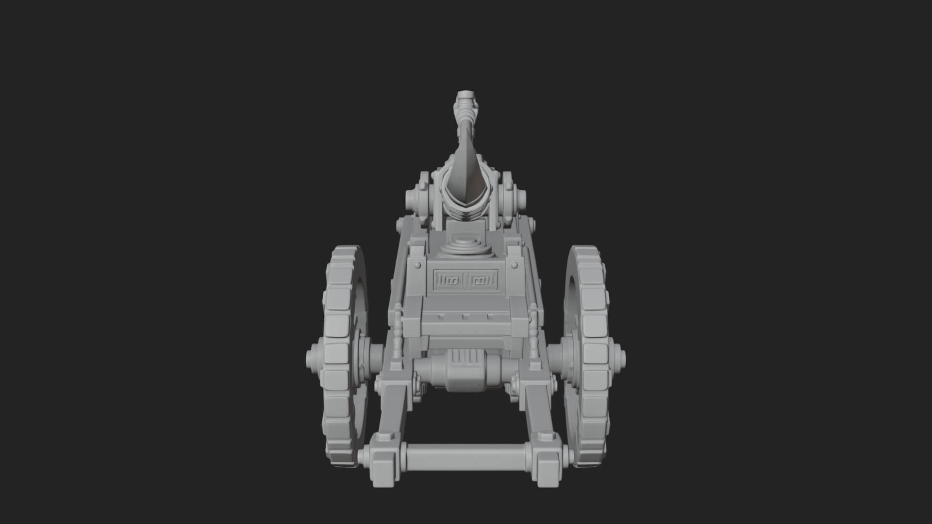 Wheeled Siege Onager Model Design 4 3D Print Model 3D Model