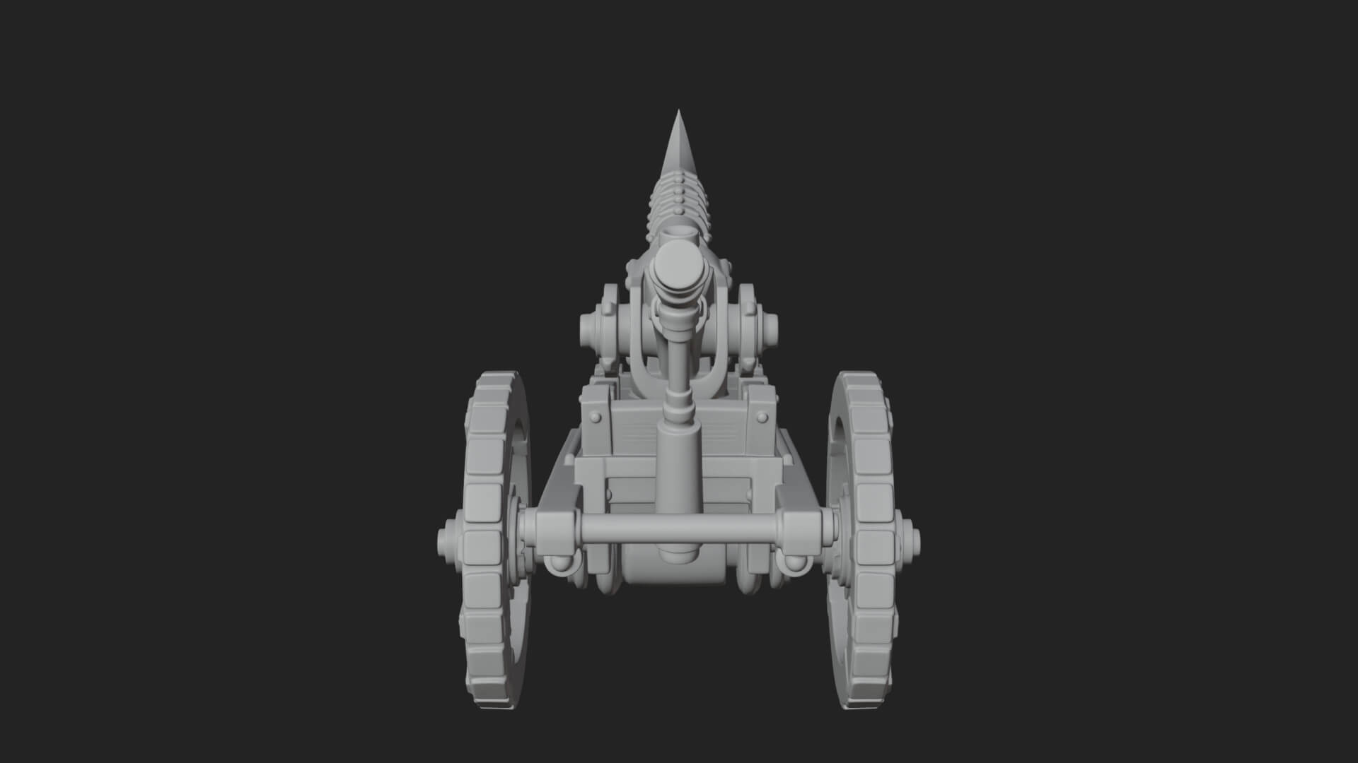 Wheeled Siege Onager Model Design 4 3D Print Model 3D Model