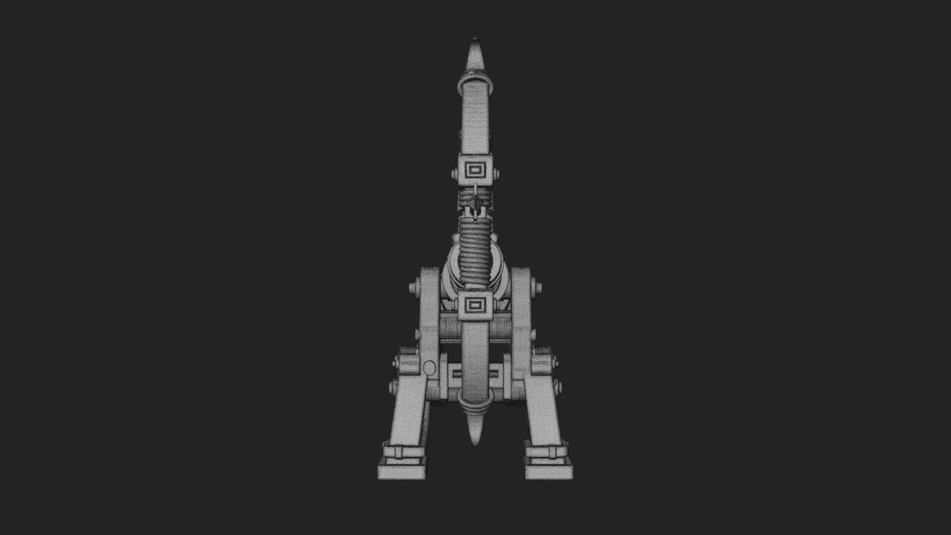 Wheeled Siege Scorpion Model Design 1 3D Print Model 3D Model
